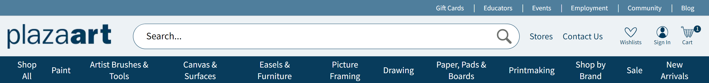 Plaza Artist Materials Order Status & Tracking
